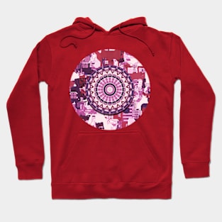 Collage in Reddish Tones Hoodie